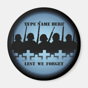 Soldat Hommage Magnet de peur que nous oublions l'