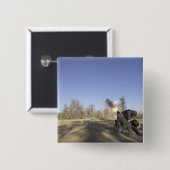 soldaten 2 vierkante button 5,1 cm (Voorkant /achterkant)