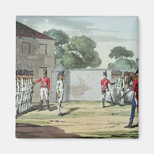 Soldaten boren, 1807 magneet (Voorkant)