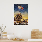  soldaten die het Poster van de vlaggenoorlog hebb (Keuken)