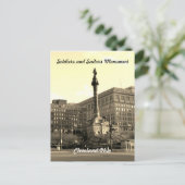 Soldaten en zeelieden Cleveland OH Briefkaart (Staand voorkant)