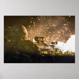 Soldaten keren brand terug poster