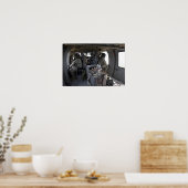 soldaten letten op gevaren poster (Keuken)
