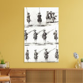 Soldaten met bajonetten canvas afdruk (Insitu (Woonkamer))