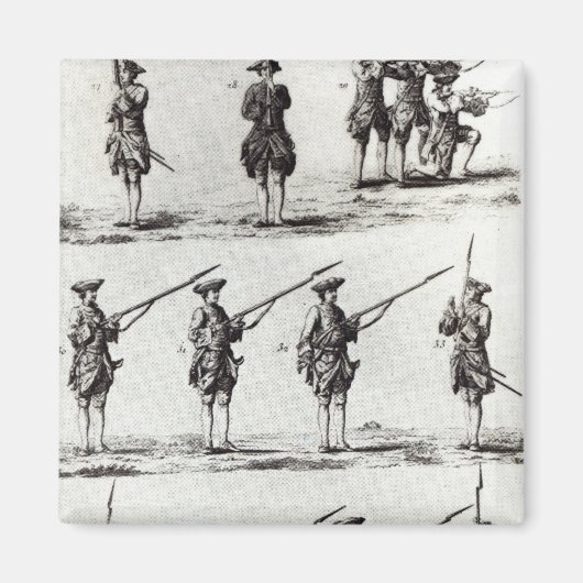 Soldaten met bajonetten magneet (Voorkant)