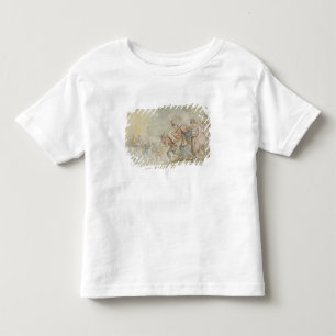 Soldaten op een maart, 1805 (pen, inkt en watercol kinder shirts