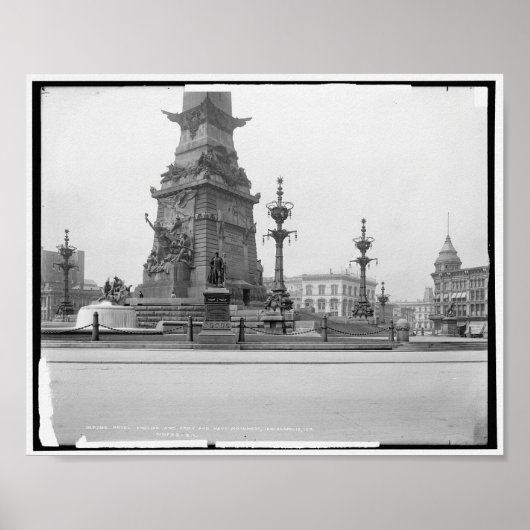 Soldaten Sailors Monument, Indianapolis,  Poster (Voorkant)