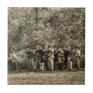 Soldaten voor de burgeroorlog tegeltje