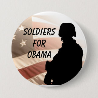 Soldaten voor OBAMA Ronde Button 7,6 Cm