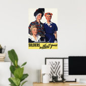 Soldaten zonder poster van pistolen (Thuiskantoor)