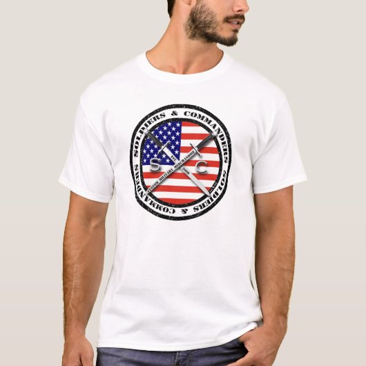 Soldats et commandants Logo T-Shirt (Devant)