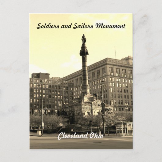 Soldats et Marins Cleveland OH Carte postale (Devant)