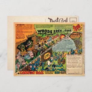 Soldats Jouet vintage Carte postale