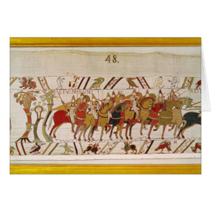 Soldats laissant Hastings pour faire la bataille