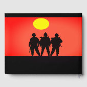 Soldats vétérans Célébration de la vie Livre d'or (Verso)