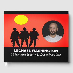 Soldats vétérans Célébration de la vie Livre d'or