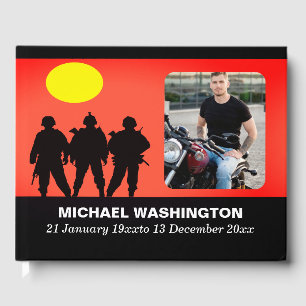 Soldats vétérans Célébration de la vie Livre d'or