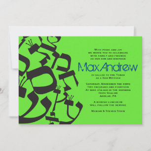 SOLDE PARFAIT Invitation Bat mitzvah de Neon Bar