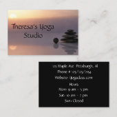 Solde Zen Yoga Cartes de visite (Devant / Derrière)