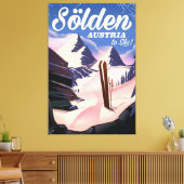 Sölden Austria  poster Canvas Afdruk (Insitu (Woonkamer))