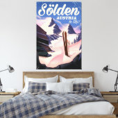 Sölden Austria  poster Canvas Afdruk (Insitu (Slaapkamer))