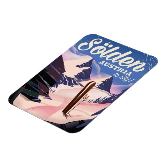 Sölden Austria poster Magneet (Linkerzijde)