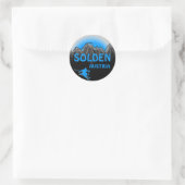 Solden Autriche logo bleu ski autocollants d'art (Sac)