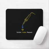 Solder Code Repeat Embedded Engineering Muismat (Met muis)