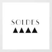 Soldes - Autocollant vitrine - Sticker vitrine (Vel)