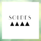 Soldes - Autocollant vitrine - Sticker vitrine (Vel 3)