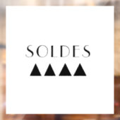Soldes - Autocollant vitrine - Sticker vitrine (Vel 2)