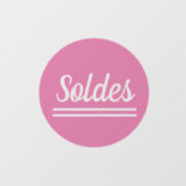 Soldes autocollants collants pour vitrines magasin (Feuille)