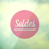 Soldes autocollants collants pour vitrines magasin (Feuille 3)