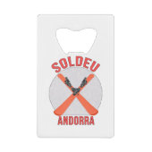 Soldeu, Andorra Kredietkaart Flessenopener (Voorkant)