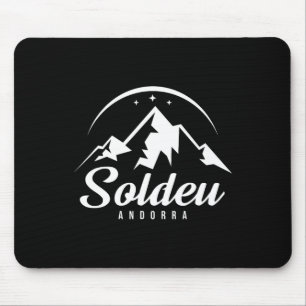 Soldeu Andorra Ski Resort Skien Snowboarden Muismat