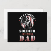 Soldier Dad Gift USA Briefkaart (Voorkant / Achterkant)