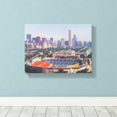 Soldier Field Skyline Canvas Afdruk (Insitu (Houten vloer))
