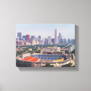 Soldier Field Skyline Canvas Afdruk