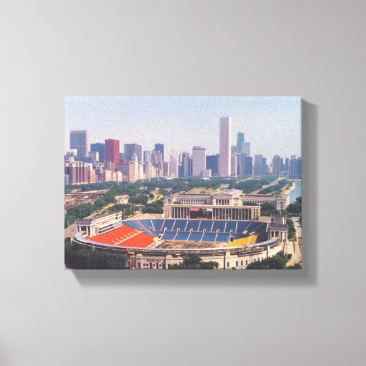 Soldier Field Skyline Canvas Afdruk (Voorkant)