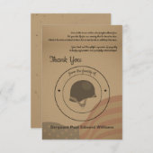 Soldier Funeral - Hartelijk dank Bedankkaart (Voorkant / Achterkant)