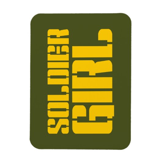 SOLDIER GIRL MAGNEET (Verticaal)