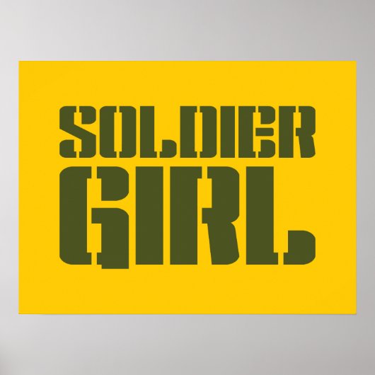 SOLDIER GIRL POSTER (Voorkant)