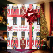 Soldier Nutcracker Persoonlijke kerstomslag Cadeaupapier