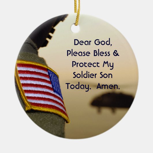 Soldier Prayer Ornament Son (Voorkant)