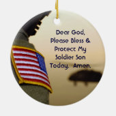 Soldier Prayer Ornament Son (Achterkant)