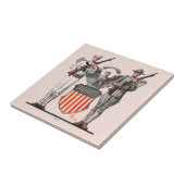 Soldier, Sailor en US Shield Tegeltje (Zijkant)