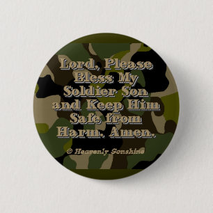 Soldier Son Prayer Ronde Button 5,7 Cm