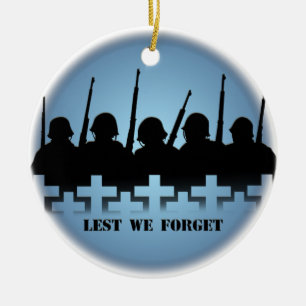 Soldier Tribute Keepslag Lest We vergeten Ornament