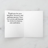 SoldierGirl-Wenskaart Feestdagen Kaart (Binnen)