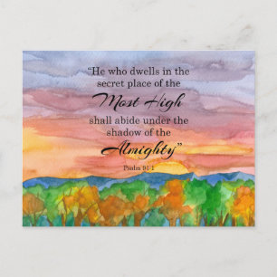 Soldier's Psalm 91 Schriftuur Bijbelvers Zonsonder Briefkaart